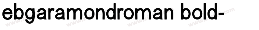 ebgaramondroman bold字体转换